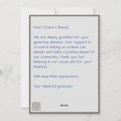 Cherry Blossom Tree Bedankt voor uw donatie Feestdagenkaart (Achterkant)