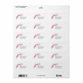 Cherry Blossom Tree Branch Adresetiketten 1 Etiket (Full Sheet)