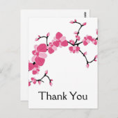 Cherry Blossom Tree Branch Hartelijk dank voor Bri Briefkaart (Voorkant / Achterkant)