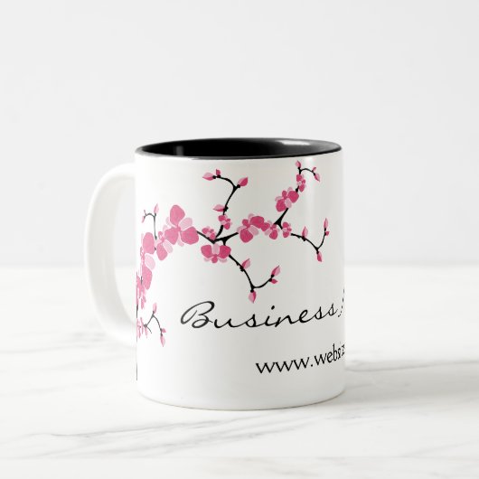 Cherry Blossom Tree Branch koffie Mok (Voorkant links)