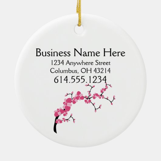 Cherry Blossom Tree Branch Ornament (Achterkant)