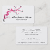 Cherry Blossom Tree Branch Rond Visitekaartje (Voorkant / Achterkant)