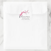 Cherry Blossom Tree Branch Ronde Adresetiketten Ronde Sticker (Tas)