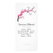 Cherry Blossom Tree Branch Services Rack Card Reclamekaart (Voorkant)