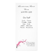 Cherry Blossom Tree Branch Services Rack Card Reclamekaart (Achterkant)