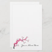 Cherry Blossom Tree Branch Stationery Design 1 Briefpapier (Voorkant / Achterkant)