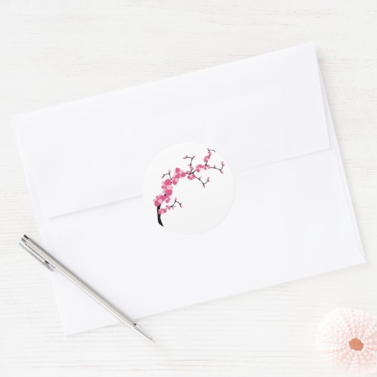 Cherry Blossom Tree Branch Stickers (Envelop)