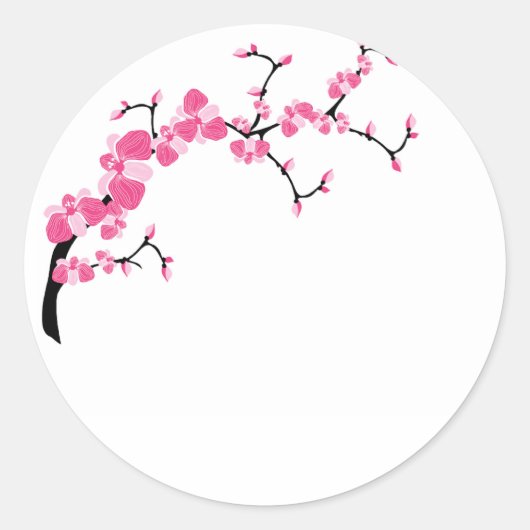 Cherry Blossom Tree Branch Stickers (Voorkant)