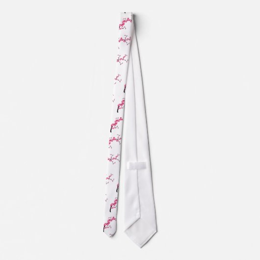 Cherry Blossom Tree Branch Stropdas Design 1 (Achterkant)