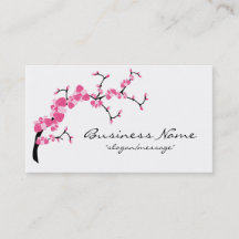 Cherry Blossom Tree Branch Visitekaartje