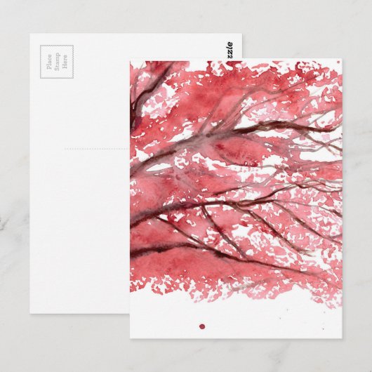 Cherry blossom tree briefkaart (Voorkant / Achterkant)