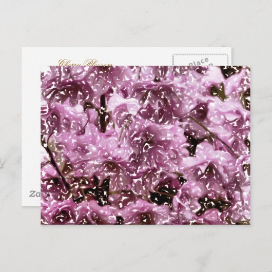 CHERRY BLOSSOM TREE BRIEFKAART (Voorkant / Achterkant)