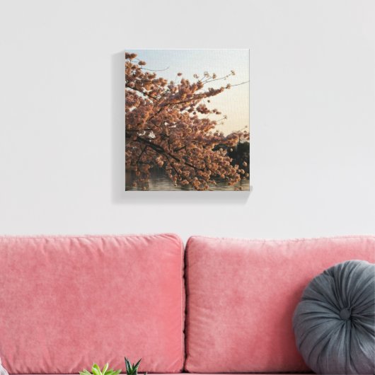 Cherry Blossom Tree Canvas Afdruk (Insitu (Woonkamer))