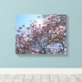 Cherry Blossom Tree Canvas Afdruk (Insitu (Houten vloer))