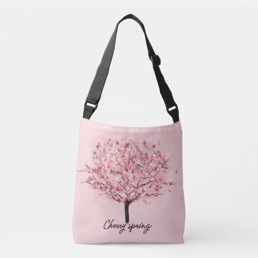 Cherry Blossom Tree Crossbody Tas (Voorkant)