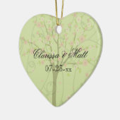 Cherry Blossom Tree Custom Heart Keepomwille Ornam Keramisch Ornament (Links)