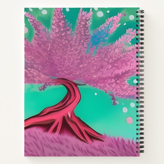 Cherry Blossom Tree Custom Name Journal Notitieboek (Achterkant)