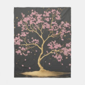 Cherry Blossom Tree Fleece Deken (Voorkant)