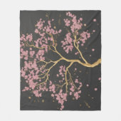 Cherry Blossom Tree Fleece Deken (Voorkant)