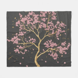 Cherry Blossom Tree Fleece Deken