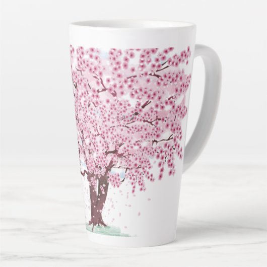 Cherry Blossom Tree Latte Mok (Rechterhoek)