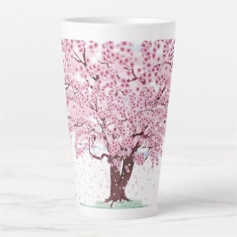 Cherry Blossom Tree Latte Mok