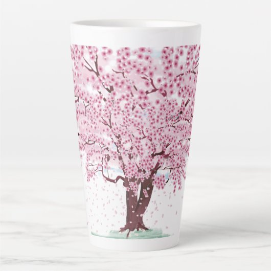 Cherry Blossom Tree Latte Mok (Voorkant)