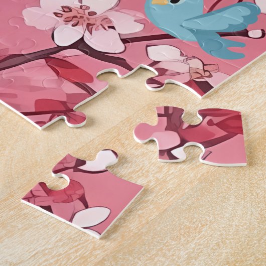 Cherry blossom tree legpuzzel (Zijkant)