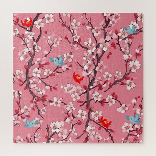 Cherry blossom tree legpuzzel (Verticaal)