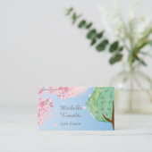 Cherry Blossom Tree Natuur Garden Custom Visitekaartje (Staand voorkant)