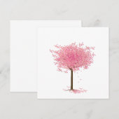 Cherry blossom tree note card bedankkaart (Voorkant / Achterkant)