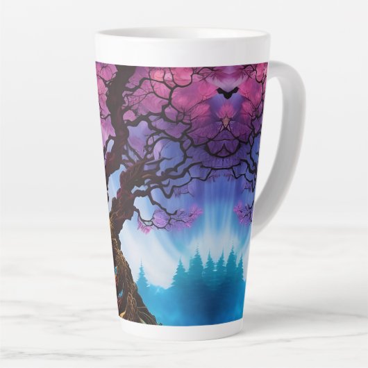 Cherry Blossom Tree of life Latte Mok (Rechterhoek)