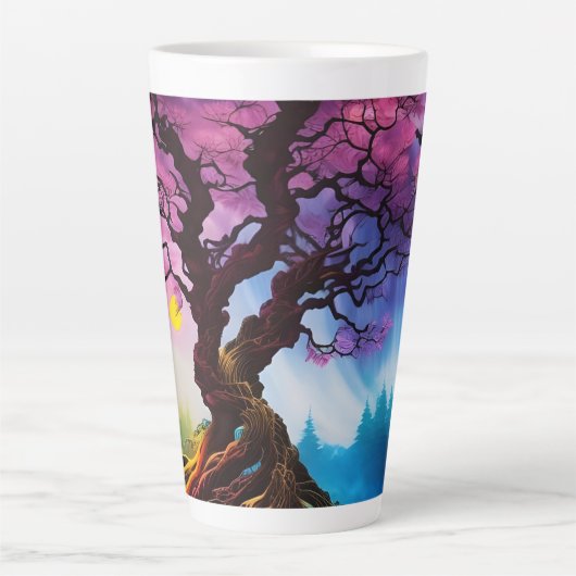 Cherry Blossom Tree of life Latte Mok (Voorkant)