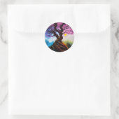 Cherry Blossom Tree of life Ronde Sticker (Tas)