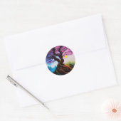 Cherry Blossom Tree of life Ronde Sticker (Envelop)