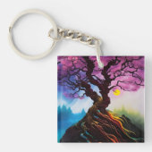 Cherry Blossom Tree of life Sleutelhanger (Voorkant)