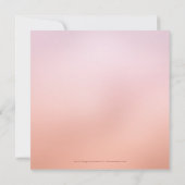 Cherry Blossom Tree Orchard Wedding Invitation Kaart (Achterkant)