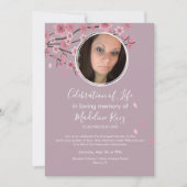 Cherry Blossom Tree Petals viering van het leven Kaart (Voorkant)