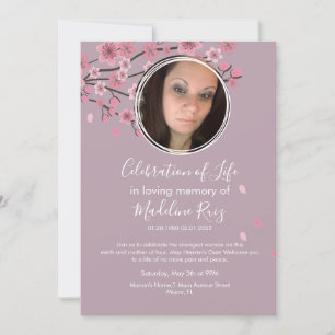 Cherry Blossom Tree Petals viering van het leven Kaart