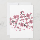 Cherry Blossom Tree Quinceañera Sweet 16 Kaart (Achterkant)