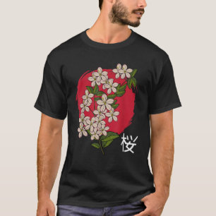 Cherry Blossom Tree Sakura Flower Bloom Natuur Kan T-shirt