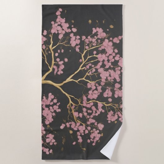 Cherry Blossom Tree Strandlaken (Voorkant)