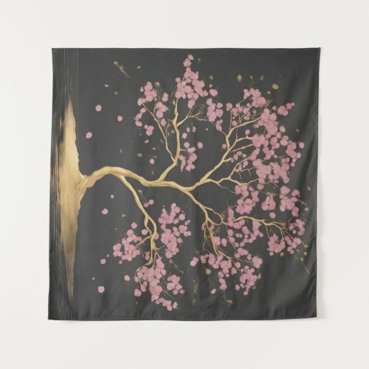 Cherry Blossom Tree Wandkleed (Voorkant (horizontaal))