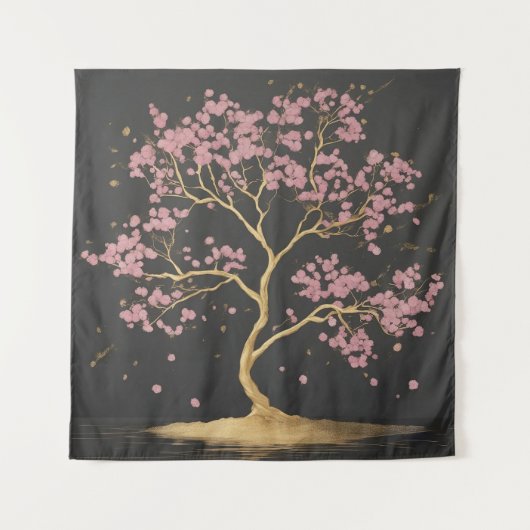 Cherry Blossom Tree Wandkleed (Voorkant)