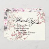  Cherry Blossom Trees op Elegant White Briefkaart (Voorkant / Achterkant)