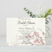 Cherry Blossom Trees op Elegant White Kaart (Staand voorkant)