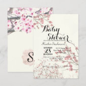  Cherry Blossom Trees op Elegant White Kaart (Voorkant / Achterkant)