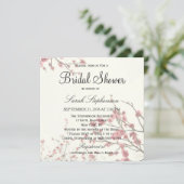  Cherry Blossom Trees op Elegant White Kaart (Staand voorkant)