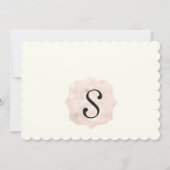 Cherry Blossom Trees op Elegant White Save The Date (Achterkant)