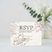 Cherry Blossom Trees op Elegant White Uitnodiging Briefkaart (Staand voorkant)